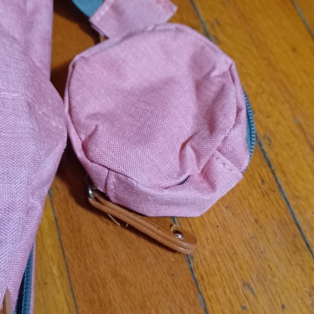 Baby Diaper Changing Pink Backpack With Grey Accents - Picture 3 of 7